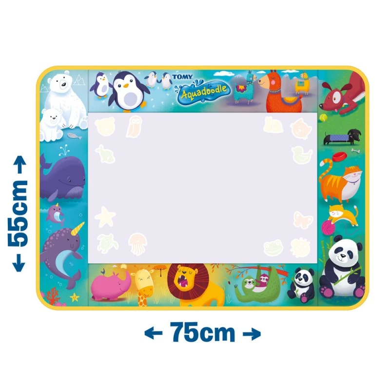 TOMY Aquadoodle Kилимче за рисуване с животни 75х55см, 18м+, E73267